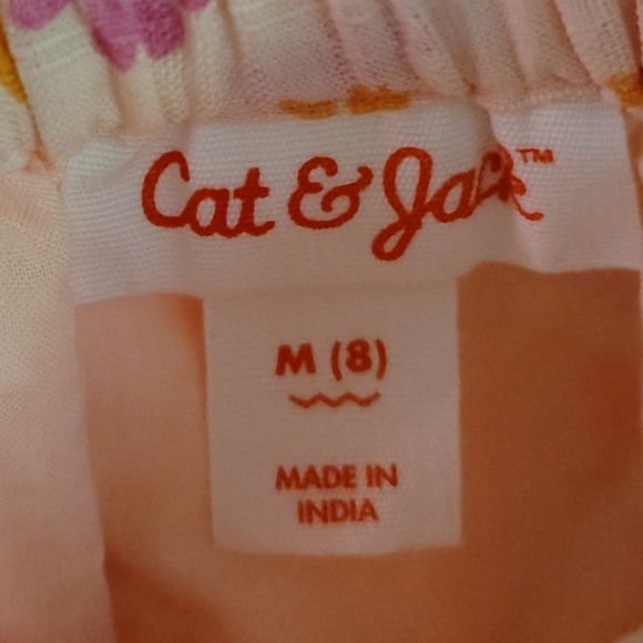 Cat & Jack Pink Floral Girls Dress With Pink Slip. Size 8🩷🩷 - Picture 3 of 5